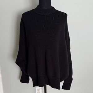 Free People Black Turtleneck Sweater